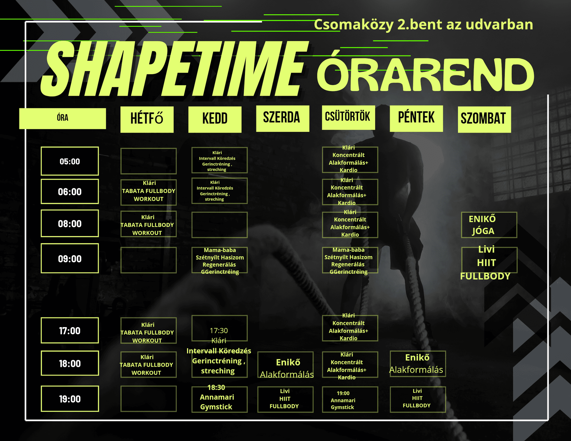 ShapeTime edzés